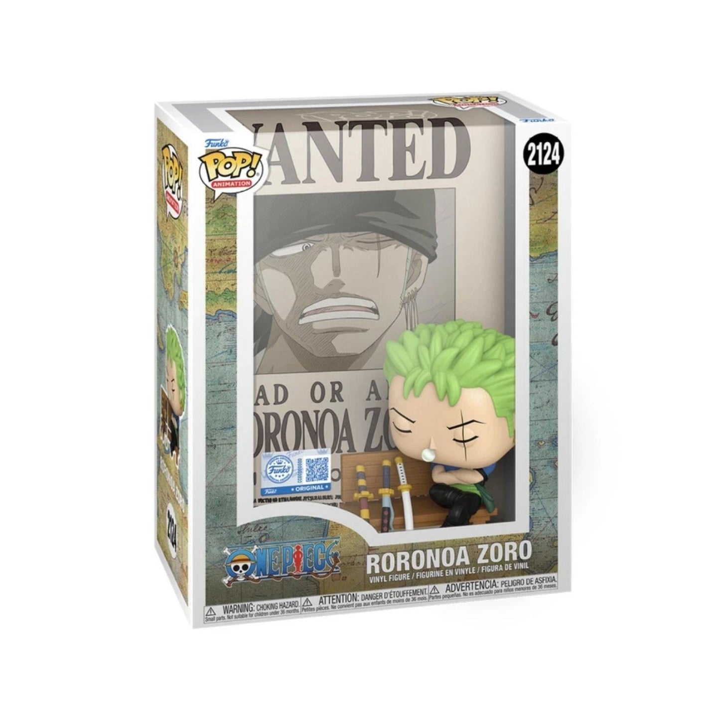 Funko Pop One Piece - Roronoa Zoro Wanted Poster Exclusivo #2124